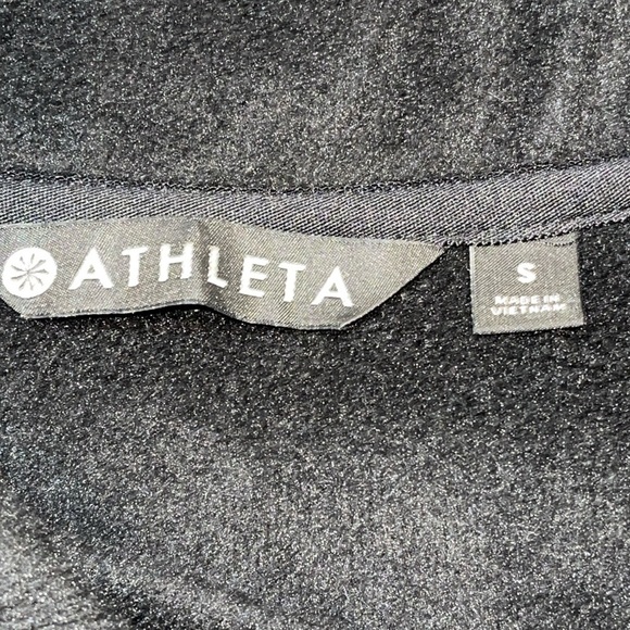 Athleta Women's Tunic S Black Sweatshirt or Mini Dress Side Zip Neck Pullover - Picture 12 of 14